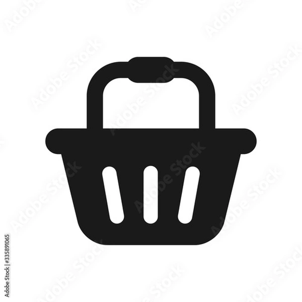 Obraz shopping basket icon in trendy flat style vector logo template