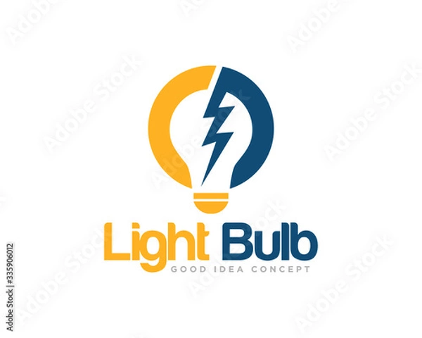 Obraz Light Bulb Logo Icon Design Vector