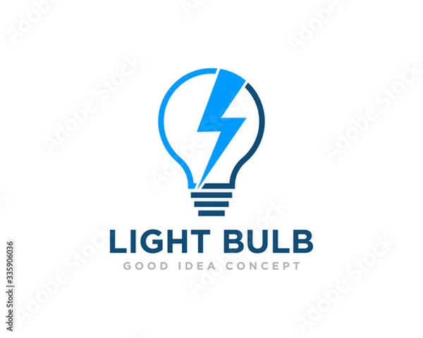 Obraz Light Bulb Logo Icon Design Vector
