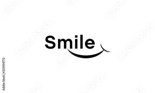 Fototapeta smile ,smile logo design vector, smile logo, smile design, smile vector,  