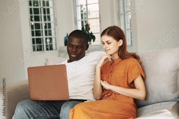 Obraz couple looking at the camera