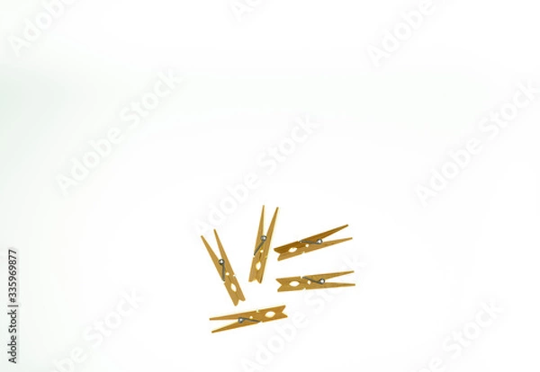 Obraz Clamps isolated against a white background