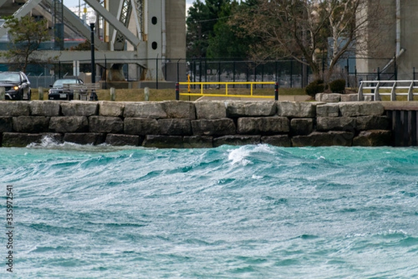 Obraz Waves on the river