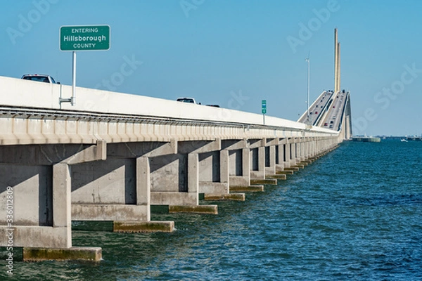Obraz Approach to the bridge