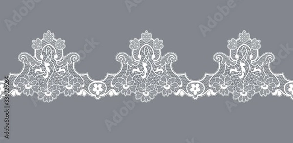 Fototapeta white lace border
