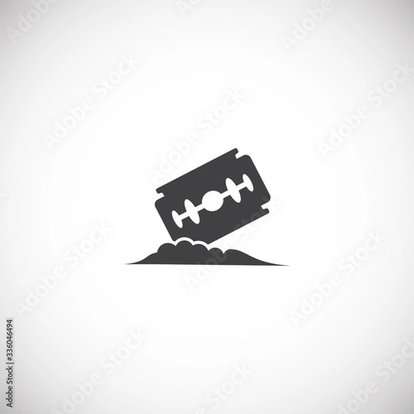 Obraz Drugs related icon on background for graphic and web design. Creative illustration concept symbol for web or mobile app