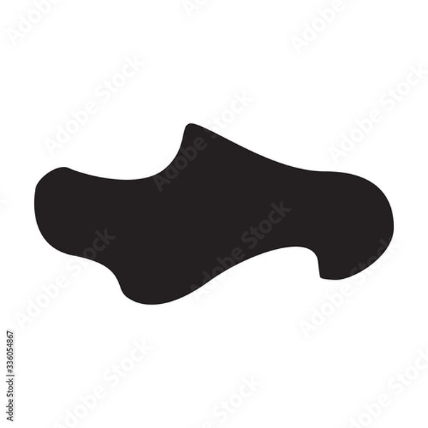 Fototapeta Chocolate vector icon.Black vector icon isolated on white background chocolate.