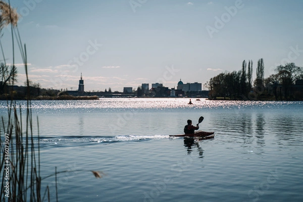 Fototapeta View to Potsdam on a sunny spring day