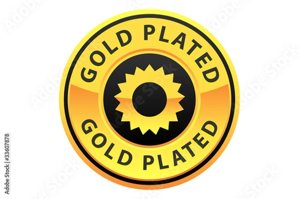 Obraz Gold Plated Label