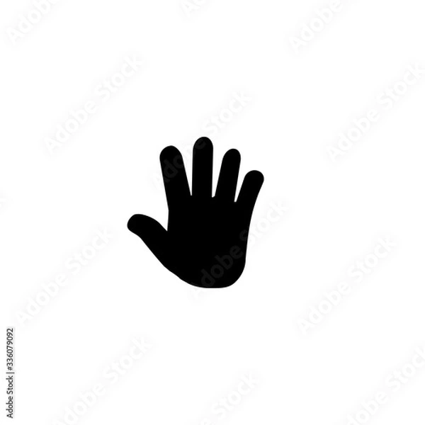 Fototapeta hand hello icon