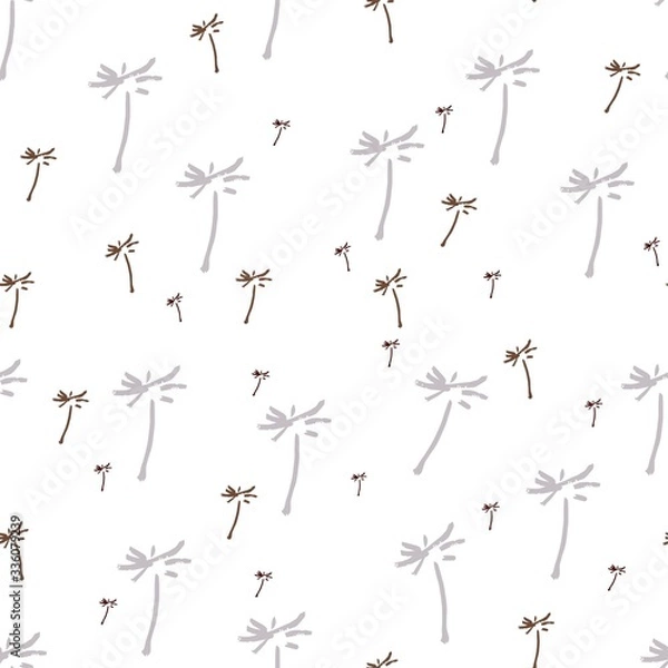 Fototapeta A pattern which consist of dandelions