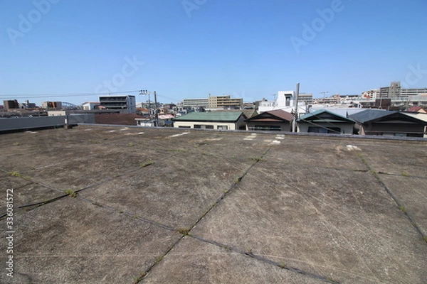 Obraz マンションの劣化したアスファルト防水の状況