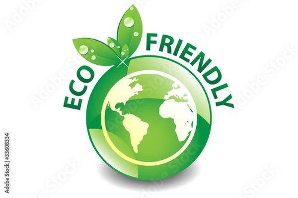 Obraz Eco Friendly Button