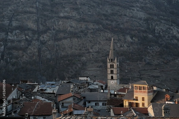 Fototapeta Bells tower Chiomonte