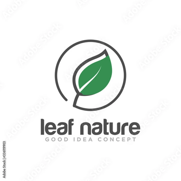 Obraz Leaf Nature Logo Design Vector