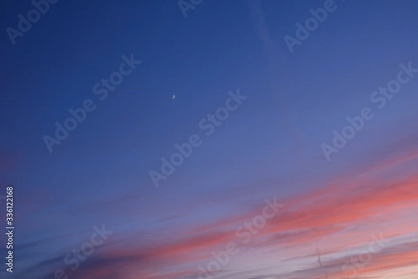 Fototapeta Sunset and Moon