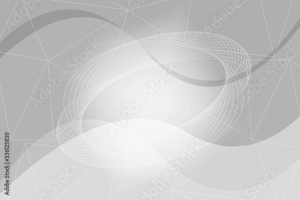 Obraz abstract, texture, design, pattern, illustration, wallpaper, white, metal, blue, lines, light, wave, graphic, digital, grey, black, fractal, technology, steel, silver, line, curve, artistic, swirl