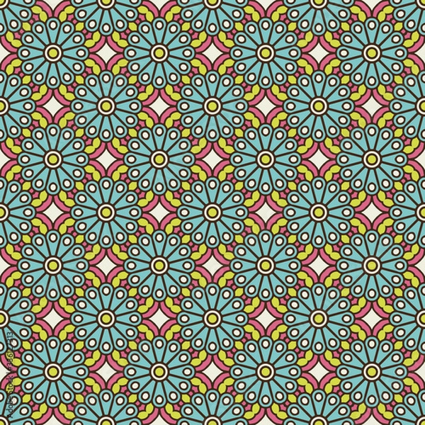 Fototapeta Vintage floral seamless pattern