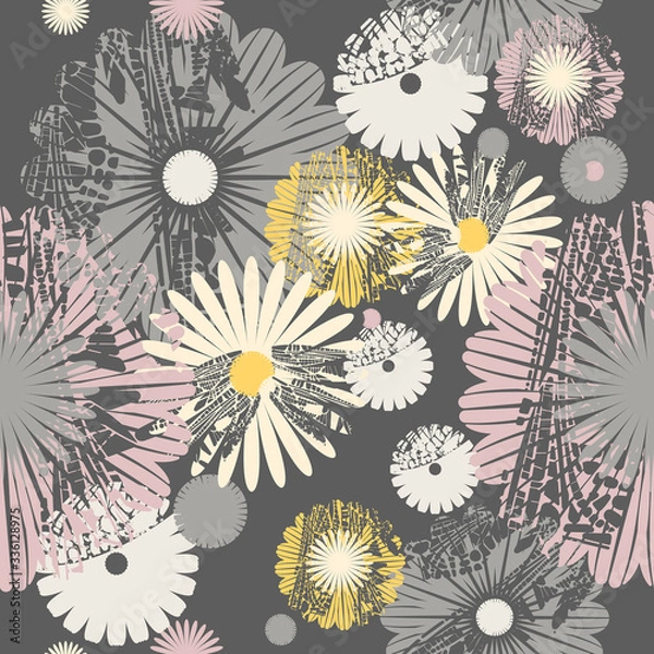 Obraz Stylish seamless pattern with decorative flowers