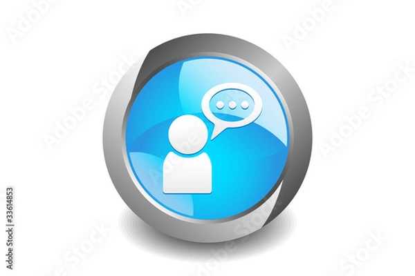 Fototapeta Conversation Button