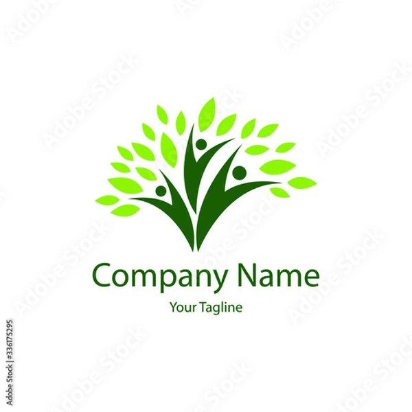 Obraz grow human tree green