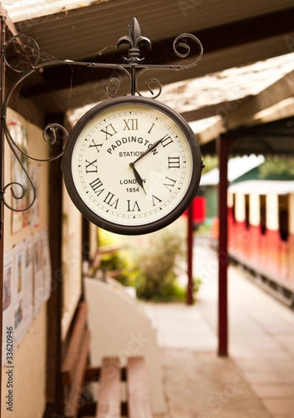Obraz Railway clock