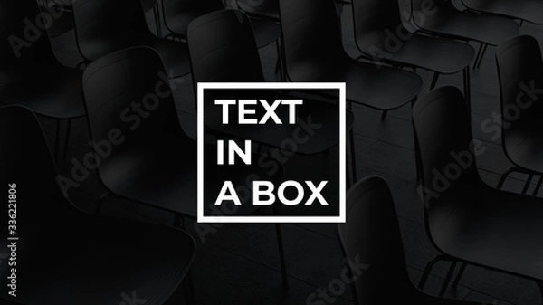 Obraz Text in a Box