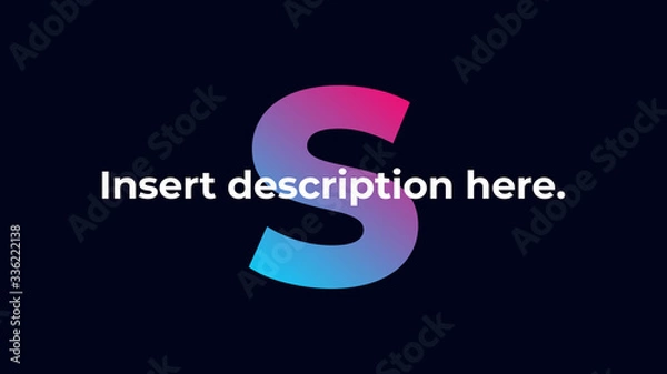 Obraz Gradient Text Presentation