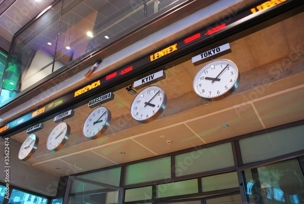 Obraz Timezone Stock Clocks