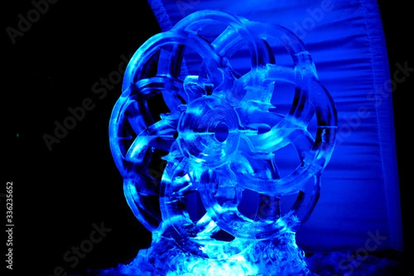 Obraz Ice sculpture that lights in the night