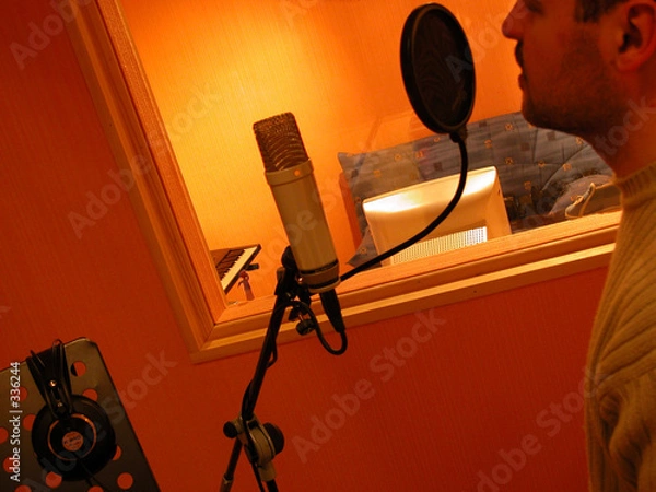 Obraz chanter en studio