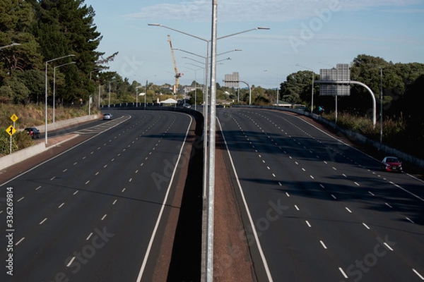 Obraz slow traffic, state highway 16