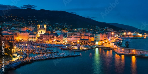 Fototapeta Bastia de nuit