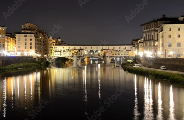 Fototapeta Ponte Vecchio, Florence nightview