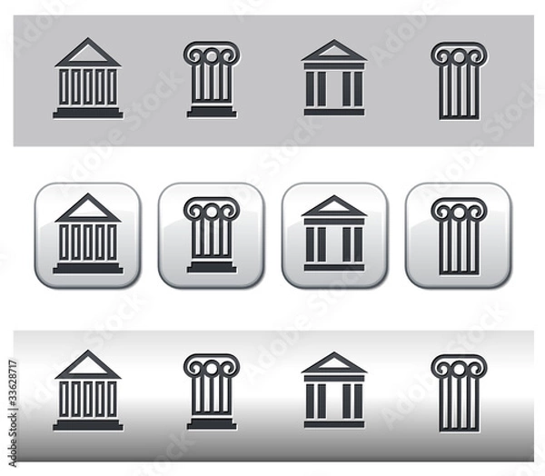 Obraz Icônes temples et colonnes