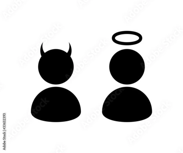 Obraz Angel and Devil Avatars