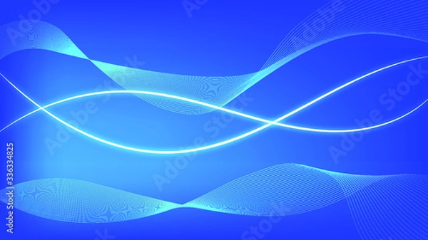 Obraz Abstract curve background free vector