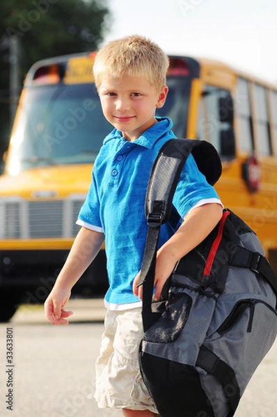 Fototapeta Running off to School