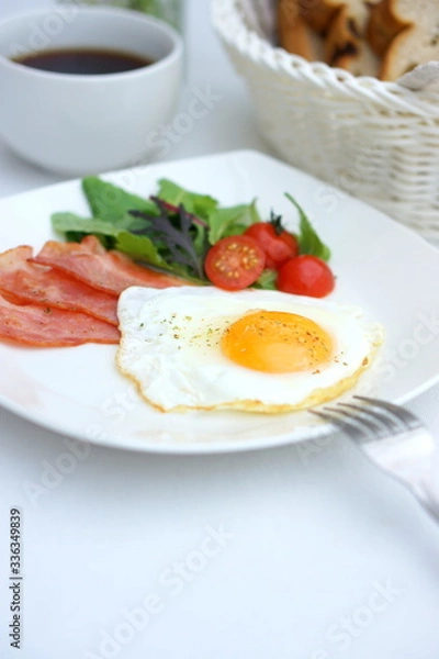 Fototapeta ベーコンエッグ