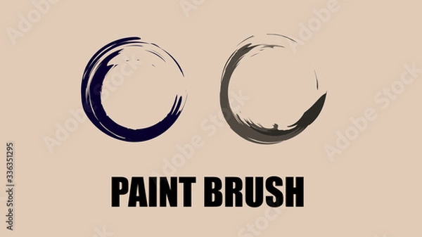 Obraz Brush strokes background free vector