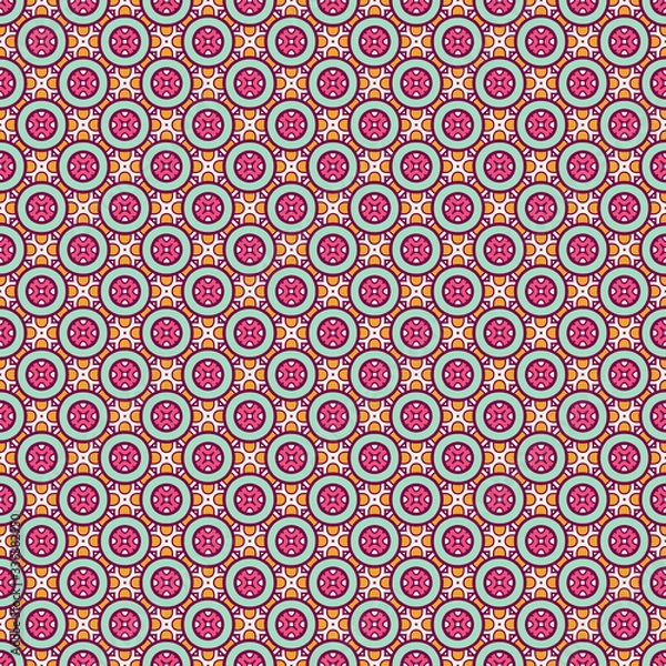 Fototapeta Seamless pattern. Vintage decorative elements