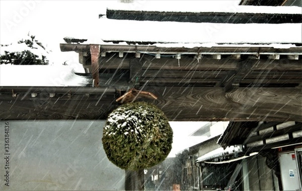 Obraz 雪日の杉玉