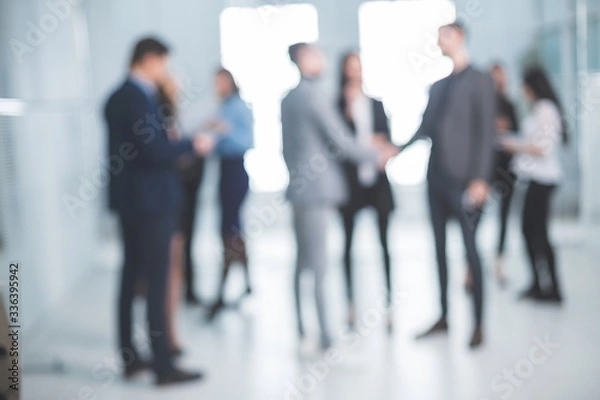 Obraz background image of a group of business people in the office lobby