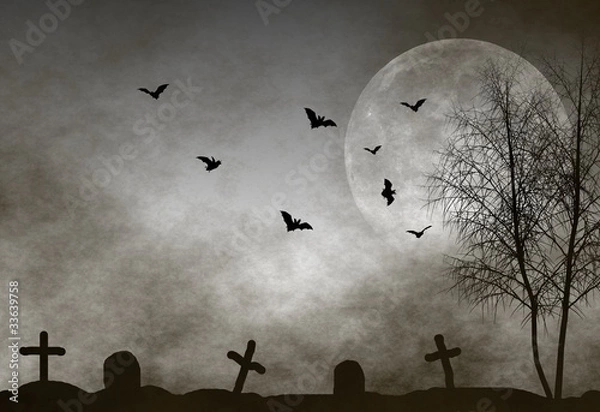 Obraz Halloween night background