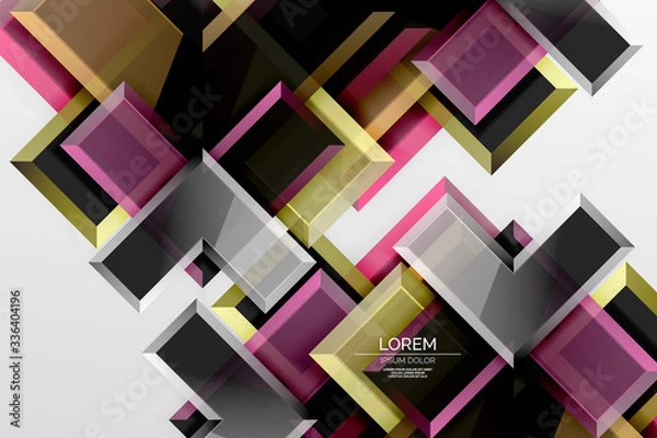 Fototapeta Metal arrow shape background. Abstract geometric background with 3d effect composition For Wallpaper, Banner, Background, Card, Book Illustration, landing page