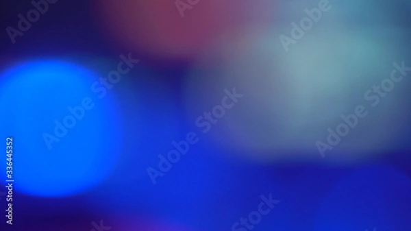 Obraz Abstract Blue Lights with Police Style Effects