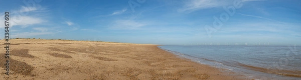 Obraz Sand dunes and sea panorama.