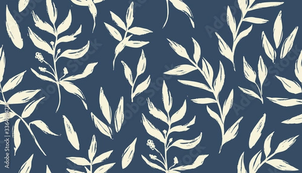 Fototapeta Seamless floral pattern.  Vector