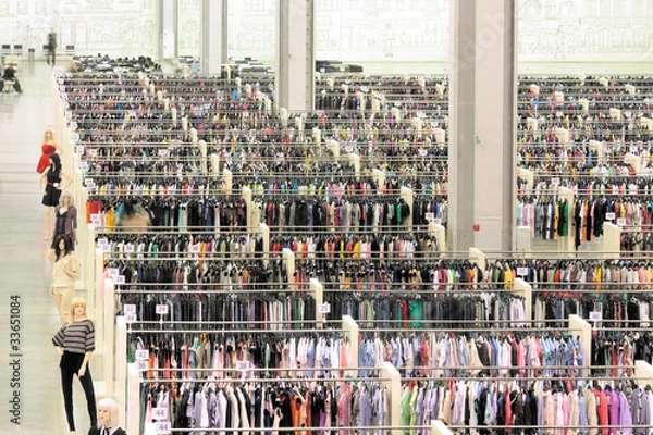 Obraz Clothes market