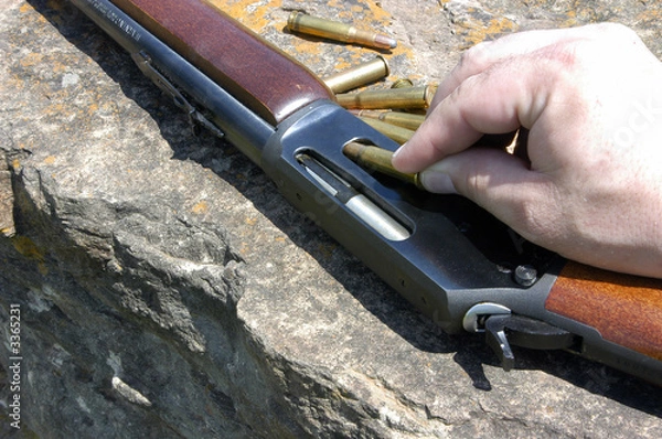 Obraz loading a rifle